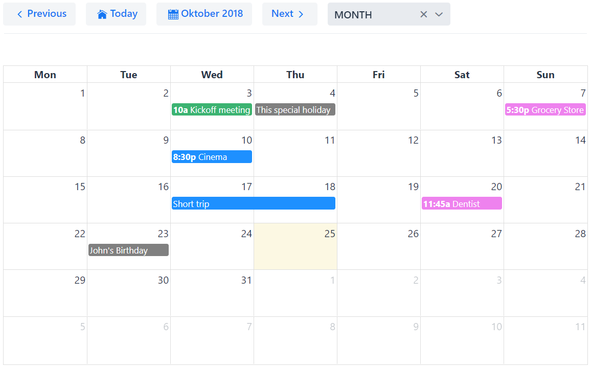 Full Calendar Events Disappear After Refresh Or Reloading Page Stack Overflow