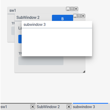 SubWindowDesktop and Subwindow component icon