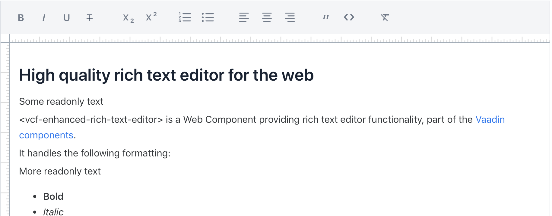 Rich Text Editor Component Kit