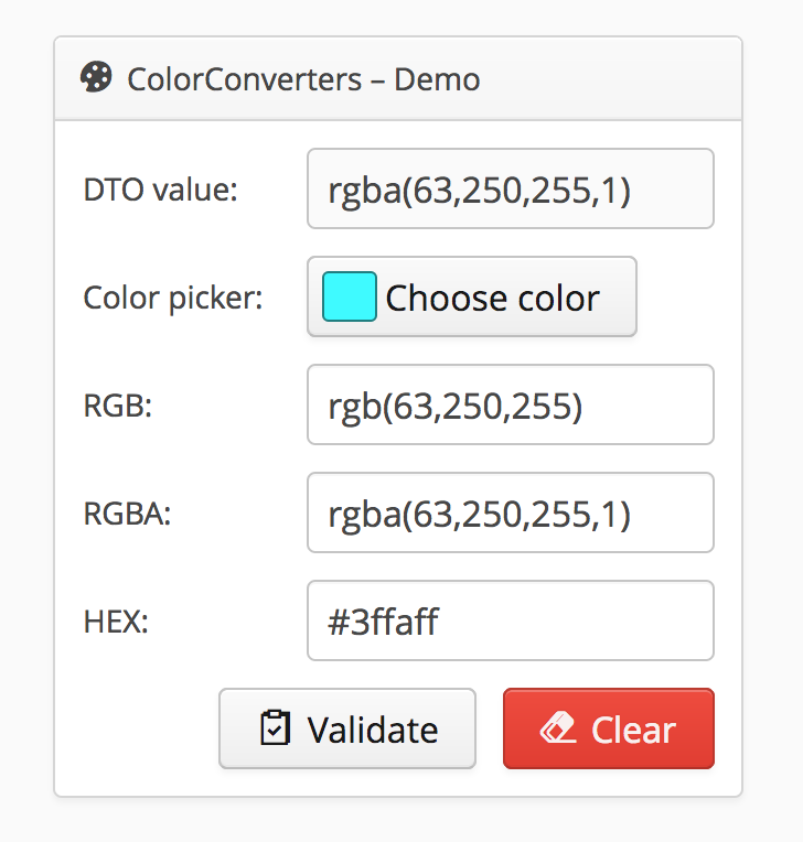 ColorConverters in action