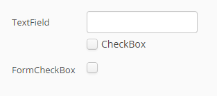 Example of FormCheckBox in a FormLayout.
